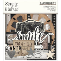 Captured - Simple Vintage Essentials Bits & Pieces Die-Cuts 49/Pkg