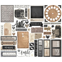 Captured - Simple Vintage Essentials Bits & Pieces Die-Cuts 49/Pkg