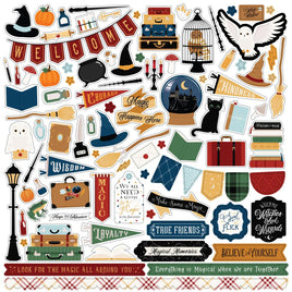 Elements - Wizards & Company Cardstock Stickers 12"X12"