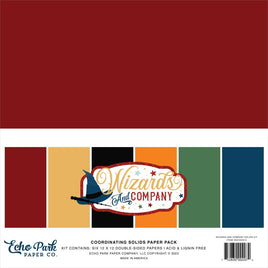 Wizards & Company - Echo Park Double-Sided Solid Cardstock 12"X12" 6/Pkg