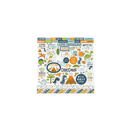 Elements - Dino-Mite Cardstock Stickers 12"X12"
