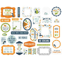 Icons, Dino-Mite - Echo Park Cardstock Ephemera 33/Pkg