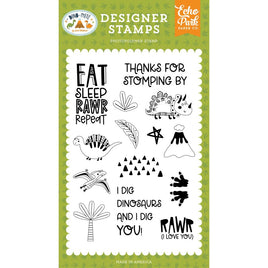 Eat Sleep Rawr, Dino-Mite - Echo Park Stamps