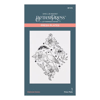 Diamond Aviary 1/Pkg - Spellbinders BetterPress Letterpress System Press Plates