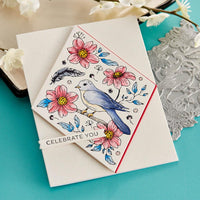 Diamond Aviary 1/Pkg - Spellbinders BetterPress Letterpress System Press Plates