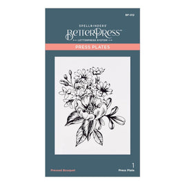 Pressed Bouquet 1/Pkg - Spellbinders BetterPress Letterpress System Press Plates