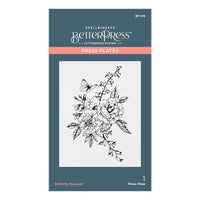 Butterfly Bouquet 1/Pkg - Spellbinders BetterPress Letterpress System Press Plates