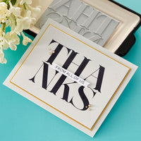 Big Thanks 1/Pkg - Spellbinders BetterPress Letterpress System Press Plates