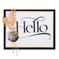 Hello 1/Pkg - Spellbinders BetterPress Letterpress System Press Plates