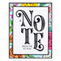 A Note From Me To You 1/Pkg - Spellbinders BetterPress Letterpress System Press Plates