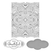 So Grateful For You 2/Plates & 1/Die - Spellbinders BetterPress Letterpress Press Plates & Dies Set