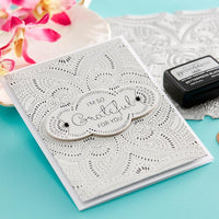 So Grateful For You 2/Plates & 1/Die - Spellbinders BetterPress Letterpress Press Plates & Dies Set