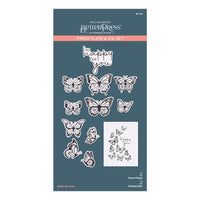 Butterfly Swirl 2/Plates & 2/Dies - Spellbinders BetterPress Letterpress Press Plates & Dies Set