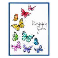 Butterfly Swirl 2/Plates & 2/Dies - Spellbinders BetterPress Letterpress Press Plates & Dies Set