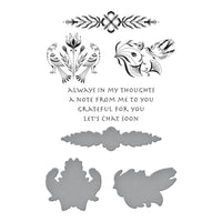 Let's Chat Soon Icons 7/Plates & 3 Dies - Spellbinders BetterPress Letterpress Press Plates & Dies Set