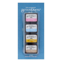 Nature Tones - Spellbinders BetterPress Letterpress Mini Ink Pad Set 4/Pkg