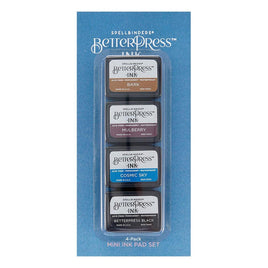 Regal Tones - Spellbinders BetterPress Letterpress Mini Ink Pad Set 4/Pkg