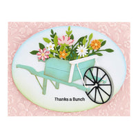 Country Wheelbarrow - Country Road - Spellbinders Etched Dies By Annie Williams