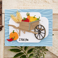 Country Wheelbarrow - Country Road - Spellbinders Etched Dies By Annie Williams