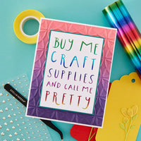 Buy Me Craft Supplies - Spellbinders Glimmer Hot Foil Plate From Cardfront Sentiment