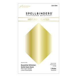 Hexi Gem - Spellbinders Glimmer Hot Foil Plate