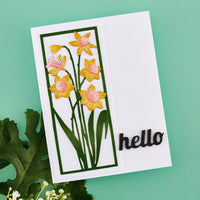 Daffodil Frame - Photosynthesis - Spellbinders Etched Dies By Simon Hurley