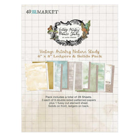 Nature Study Ledgers & Solids - 49 And Market Collection Pack 6"X8"
