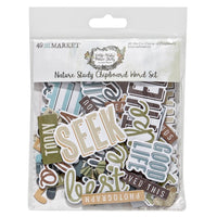 Nature Study Chipboard Word Set