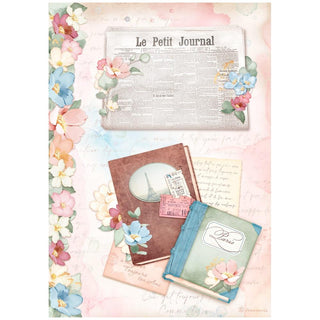 Oh La La - Le Petit Journal - Stamperia Rice Paper Sheet A4