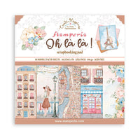 Oh La La - Stamperia Double-Sided Paper Pad 12"X12" 10/Pkg