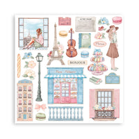 Oh La La - Stamperia Double-Sided Paper Pad 8"X8" 10/Pkg
