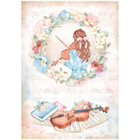 Oh La La - Stamperia Assorted Rice Paper A4 6/Sheets