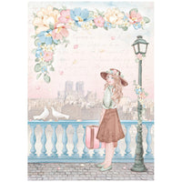 Oh La La - Stamperia Assorted Rice Paper A4 6/Sheets
