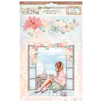 Oh La La - Stamperia Assorted Rice Paper A4 6/Sheets