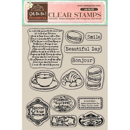 Oh La La - Labels - Stamperia Clear Stamps