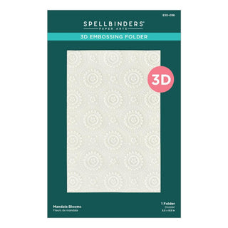 Mandala Blooms - Spellbinders 3d Embossing Folder 5.5