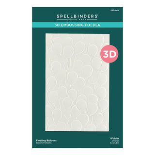 Floating Balloons - Spellbinders 3d Embossing Folder 5.5