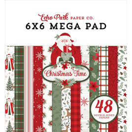 Christmas Time - Echo Park Double-Sided Mega Paper Pad 6"X6"