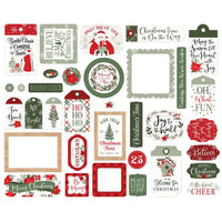 Frames & Tags, Christmas Time - Echo Park Cardstock Ephemera