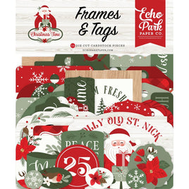 Frames & Tags, Christmas Time - Echo Park Cardstock Ephemera