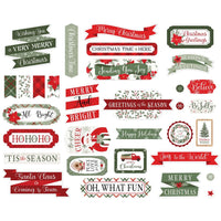 Titles & Phrases, Christmas Time - Echo Park Cardstock Ephemera