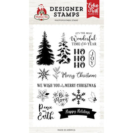 Snowy Tree, Christmas Time - Echo Park Stamps