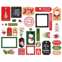 Frames & Tags, Have A Holly Jolly Christmas - Echo Park Cardstock Ephemera