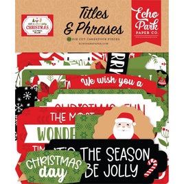 Titles & Phrases, Have A Holly Jolly Christmas - Echo Park Cardstock Ephemera