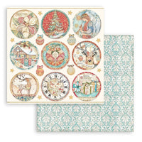 Christmas Greetings - Stamperia Double-Sided Paper Pad 8"X8" 10/Pkg