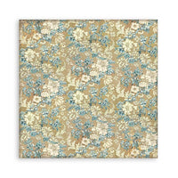 Christmas Greetings - Stamperia Polyester Fabric 12"X12" 4/Pkg