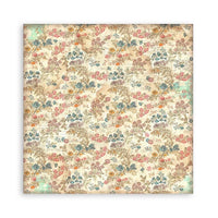 Christmas Greetings - Stamperia Polyester Fabric 12"X12" 4/Pkg