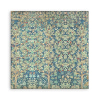 Christmas Greetings - Stamperia Polyester Fabric 12"X12" 4/Pkg