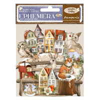 Winter Valley - Stamperia Cardstock Ephemera Adhesive Paper Cut Outs