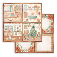 All Around Christmas - Stamperia Double-Sided Paper Pad 8"X8" 10/Pkg